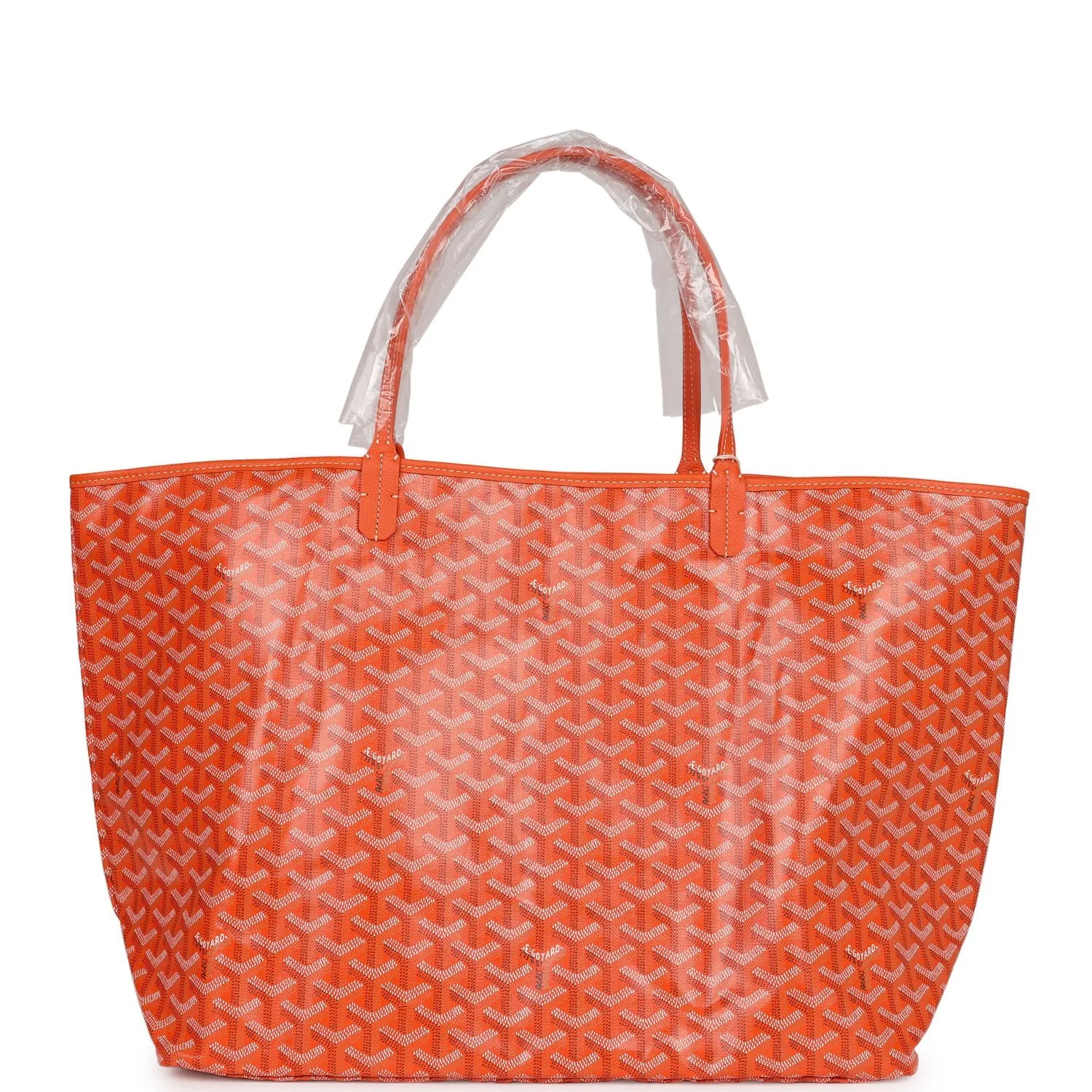 Goyard Goyardine Orange St. Louis GM Tote Bag Palladium Hardware