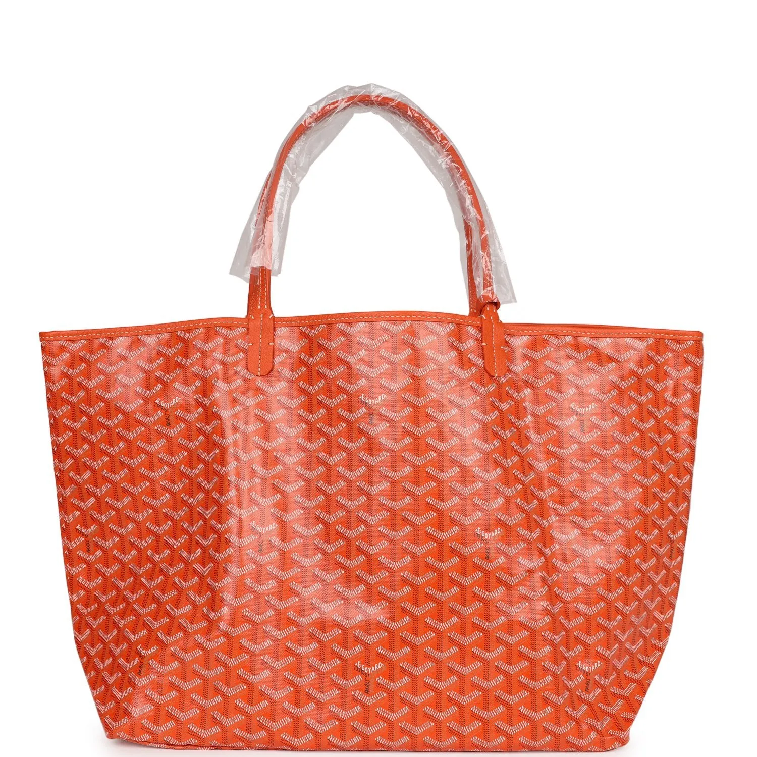 Goyard Goyardine Orange St. Louis GM Tote Bag Palladium Hardware