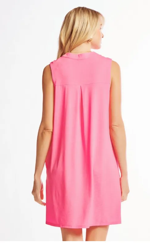 Greatest of Times Tank Dress - Neon Pink