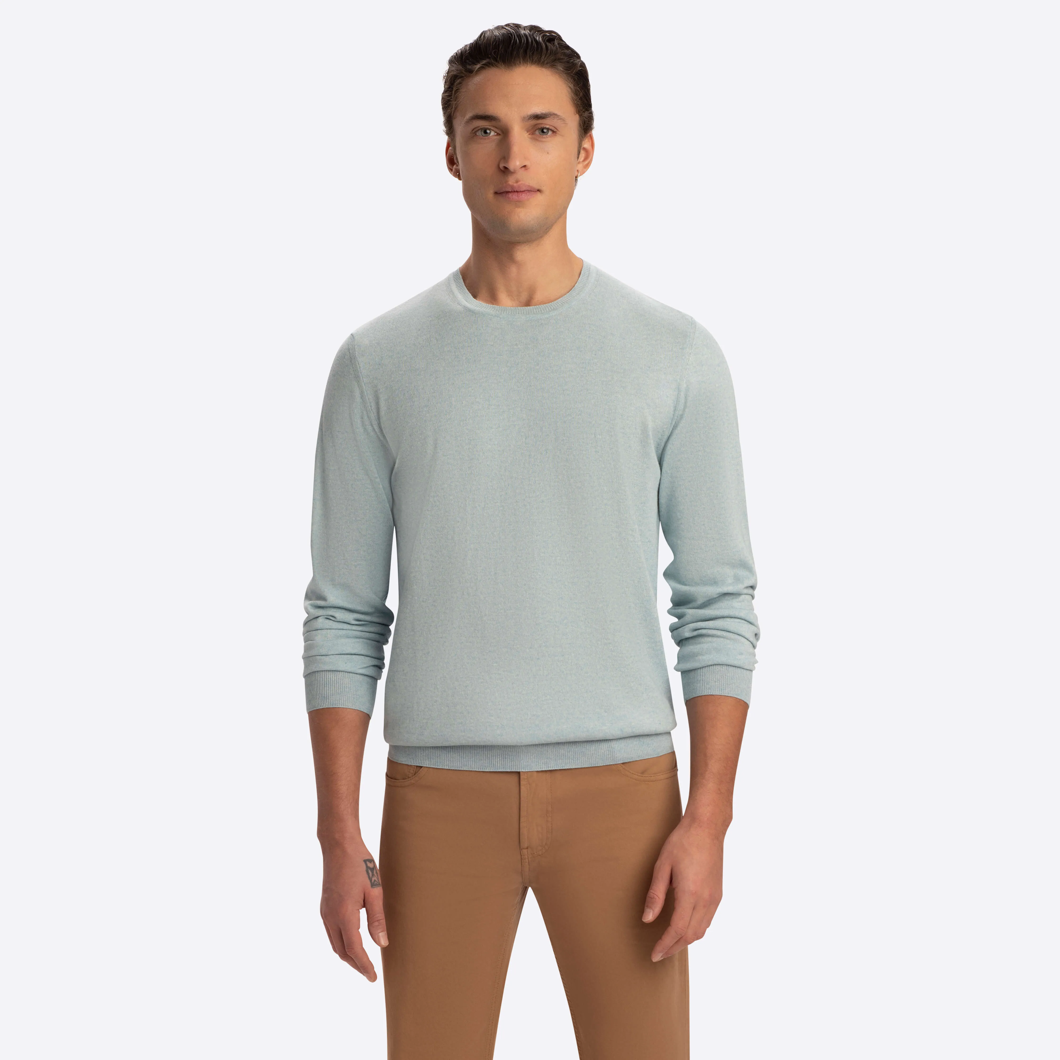 Heather Crew Neck Sweater