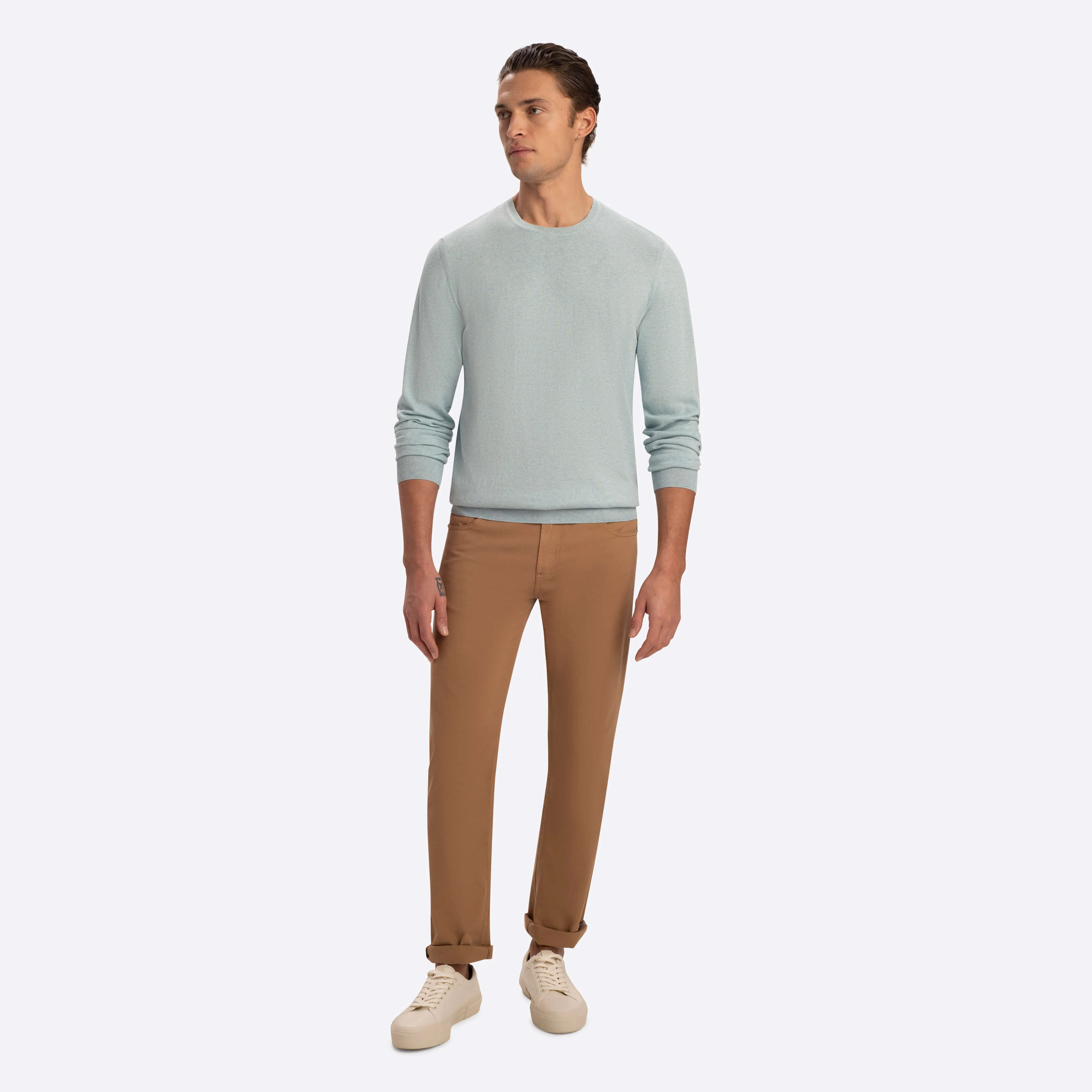 Heather Crew Neck Sweater