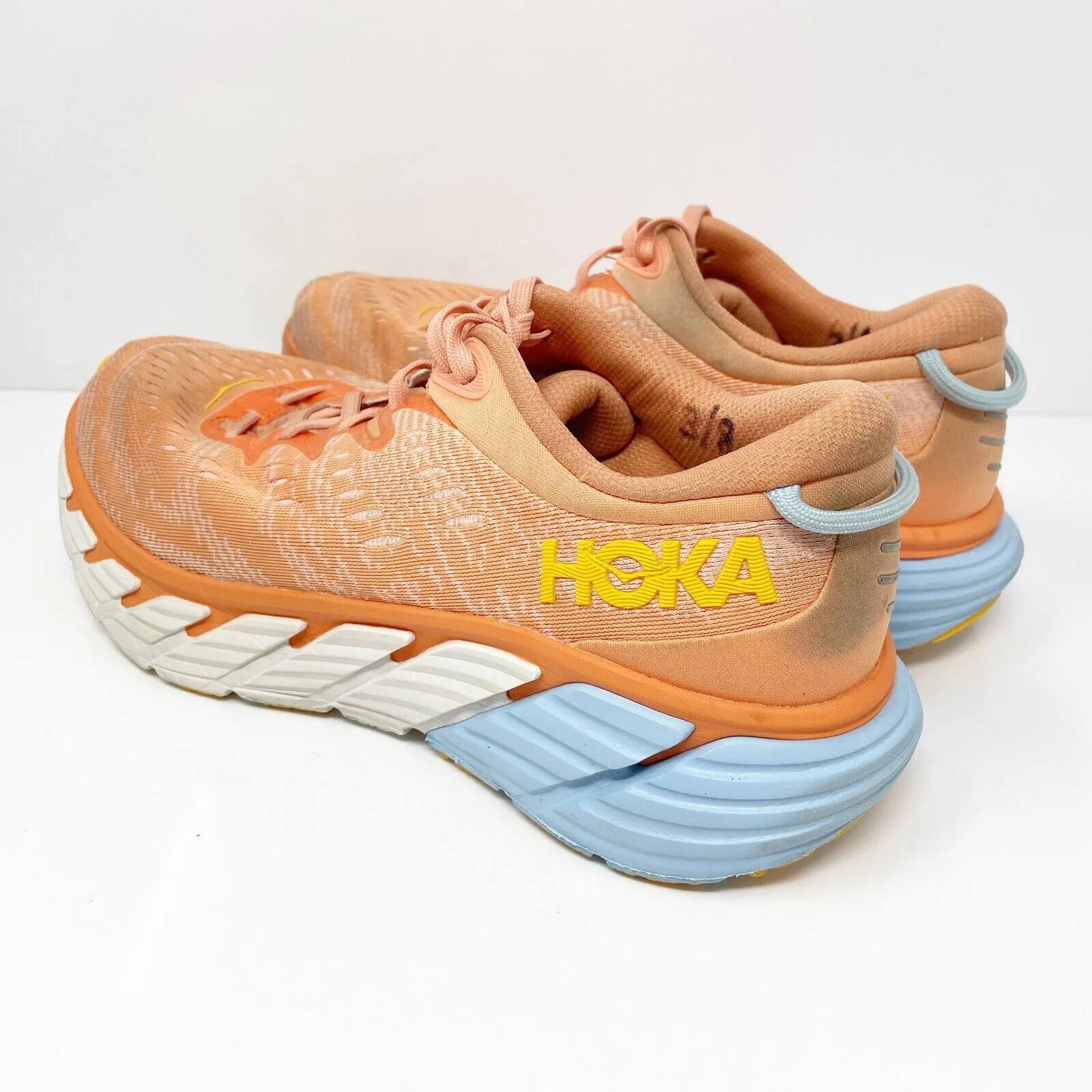 Hoka One One Womens Gaviota 4 1123199 SCPP Orange Running Shoes Sneakers 9.5 B