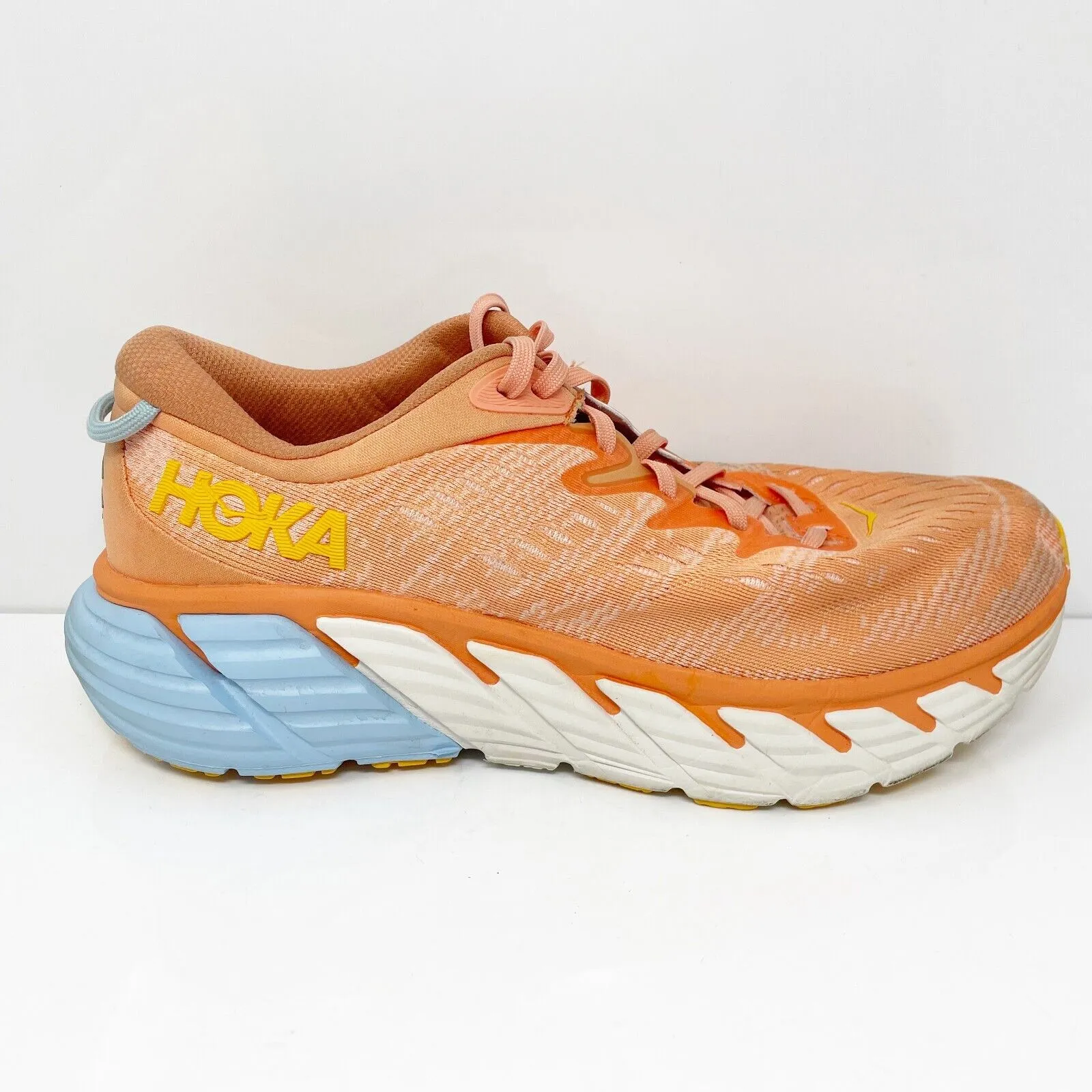 Hoka One One Womens Gaviota 4 1123199 SCPP Orange Running Shoes Sneakers 9.5 B