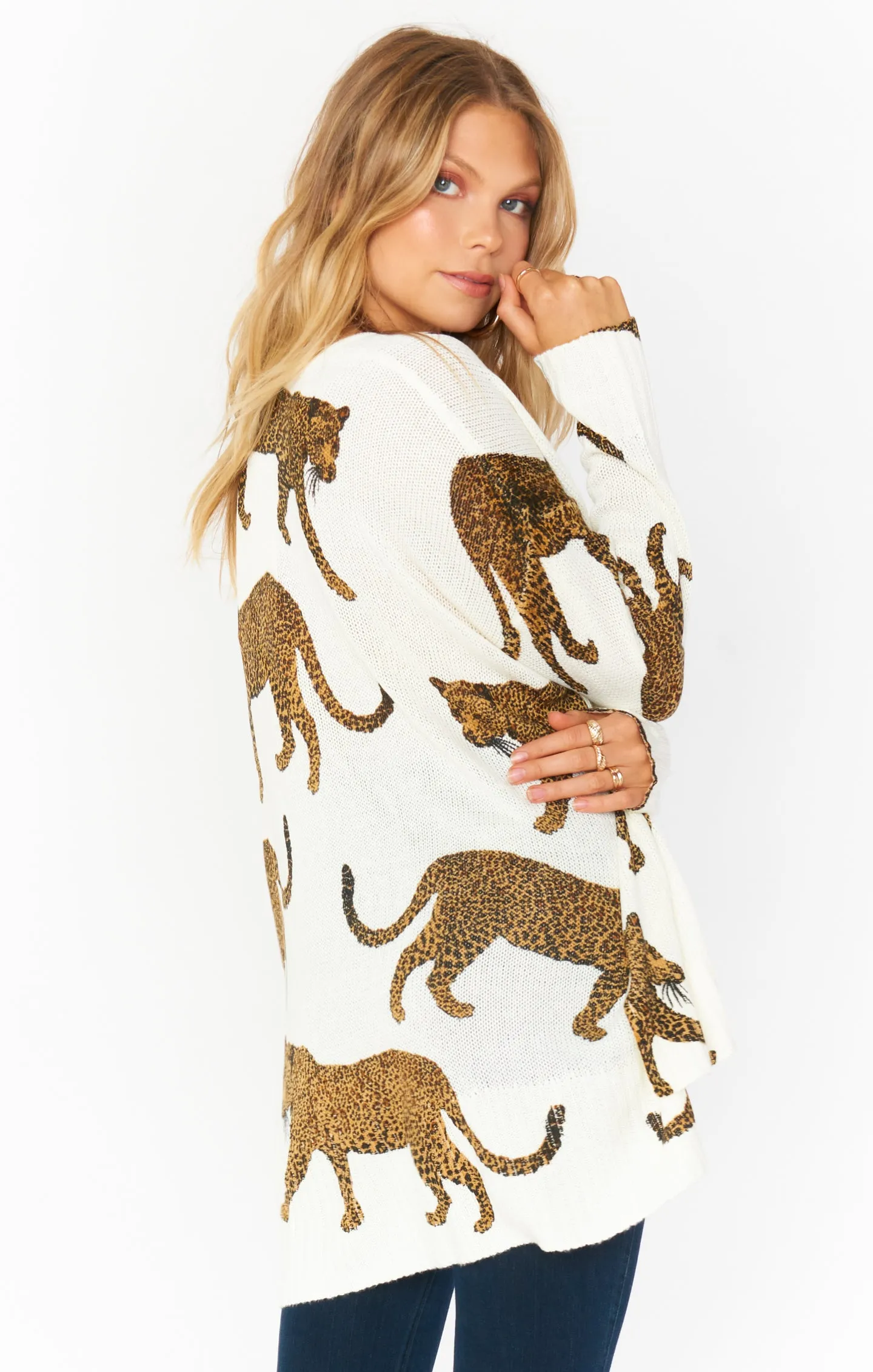 Hug Me Sweater ~ Tossed Leopard Knit