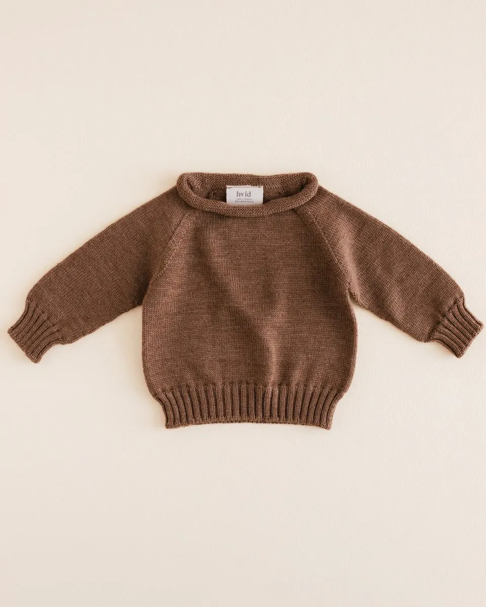 Hvid Sweater Georgette Mocha