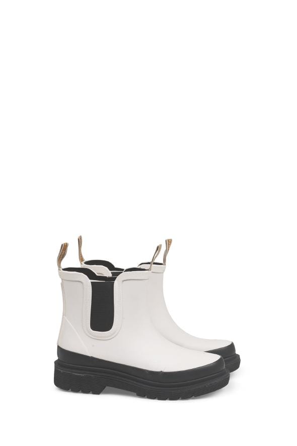 Ilse Jacobsen Short Milky White Rubber Boot - RUB30C