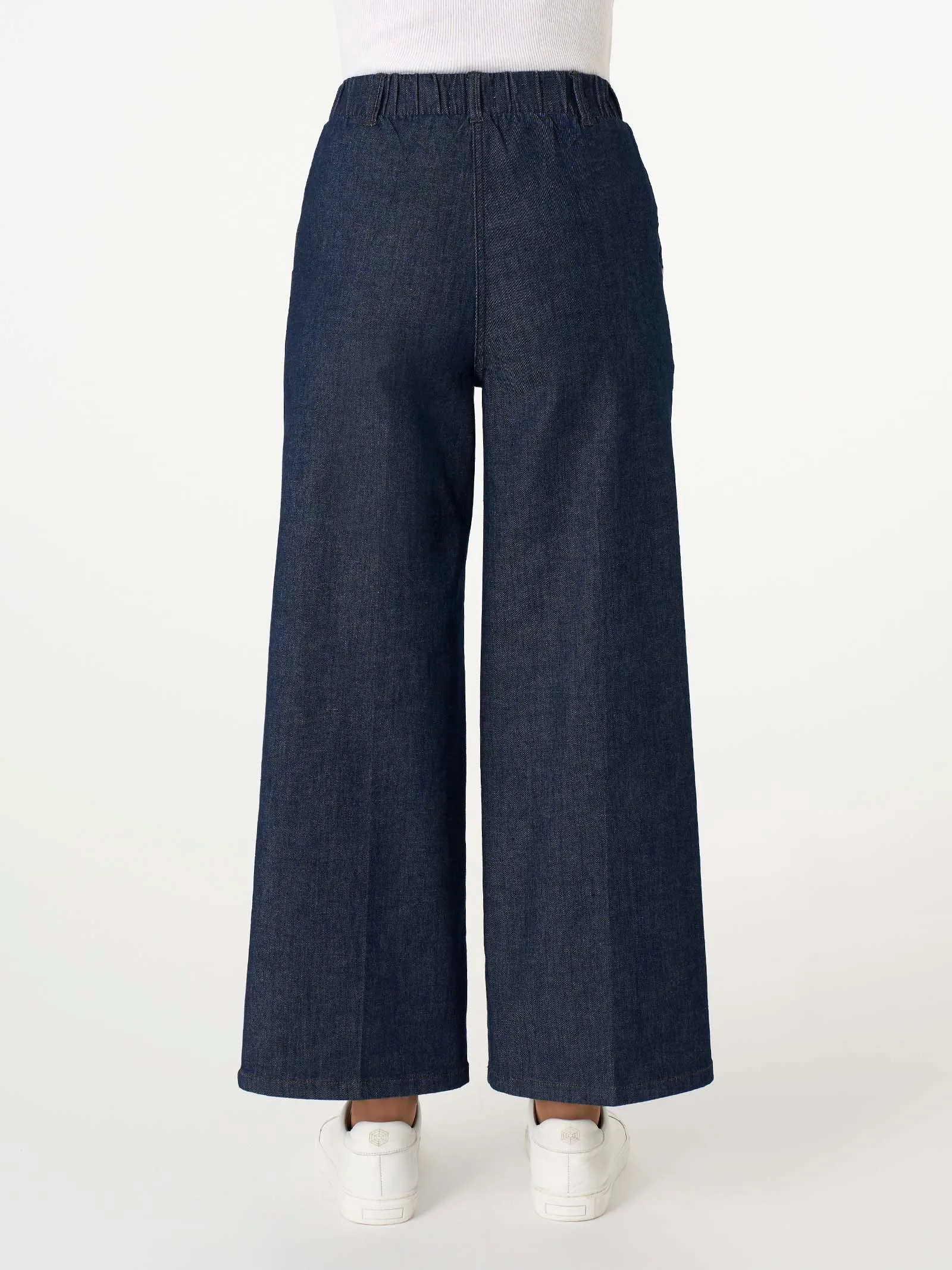 Jeans Cropped in Light Denim - Indigo