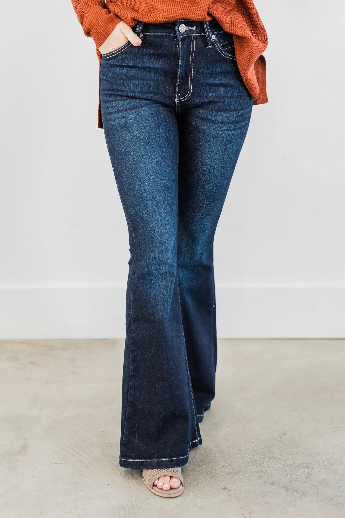 KanCan High Rise Flare Jeans- Hera Wash