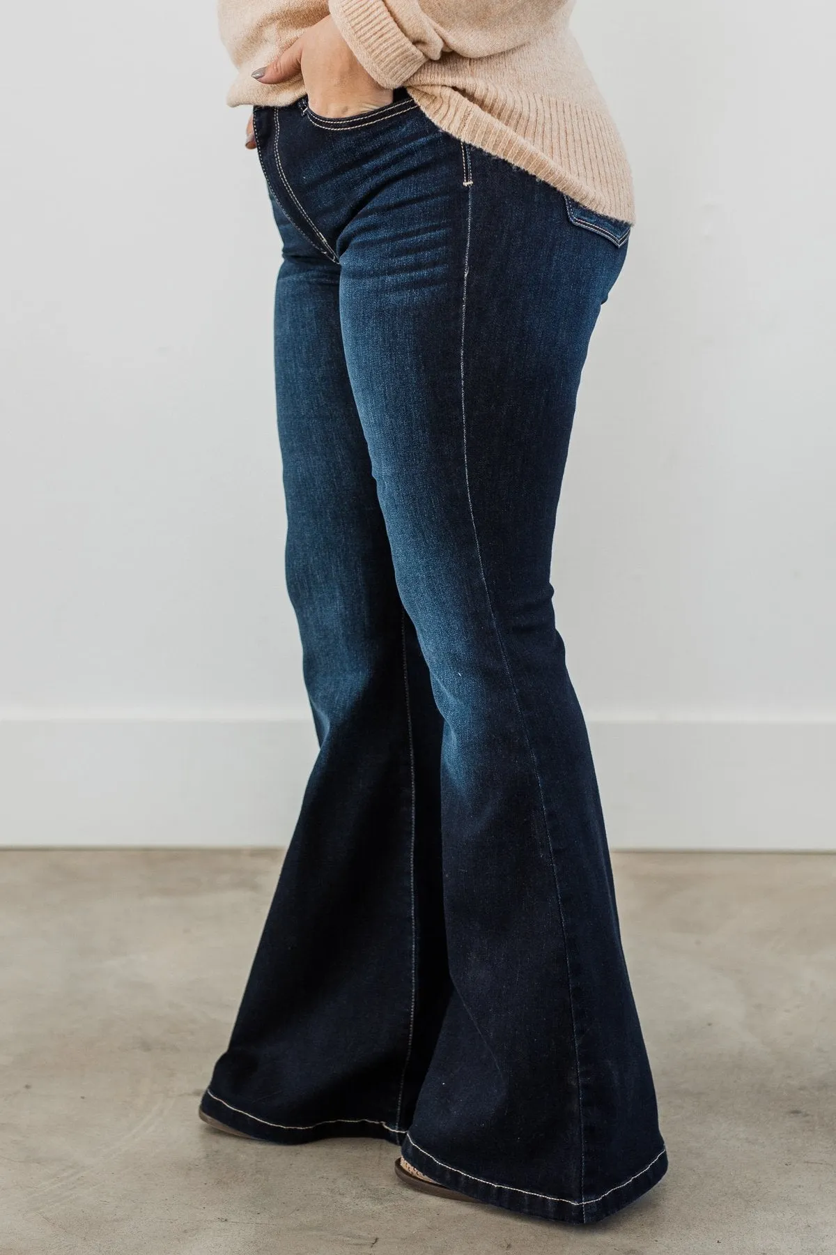 KanCan High Rise Flare Jeans- Hera Wash