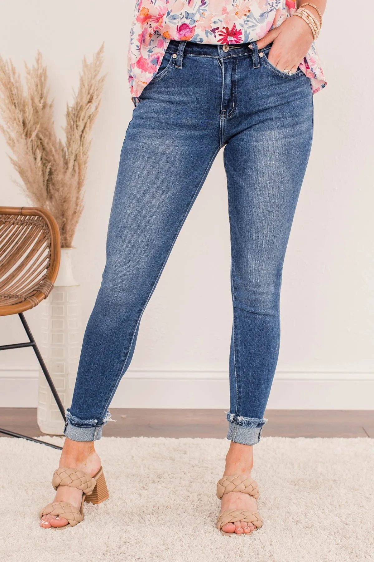 KanCan Skinny Jeans- Medium Cora Wash