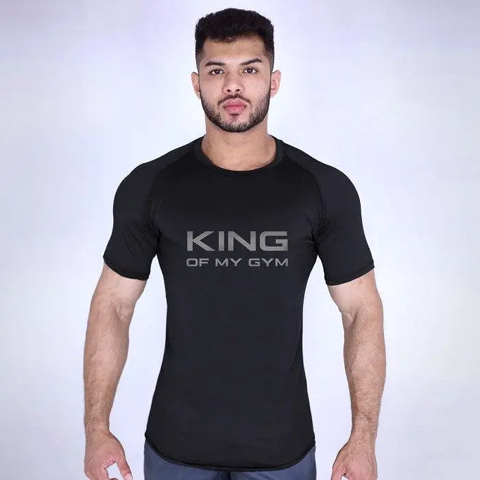 King Of My Gym - Jet Black Tee- Sale