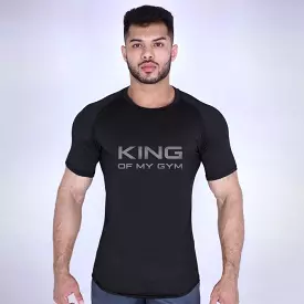 King Of My Gym - Jet Black Tee- Sale