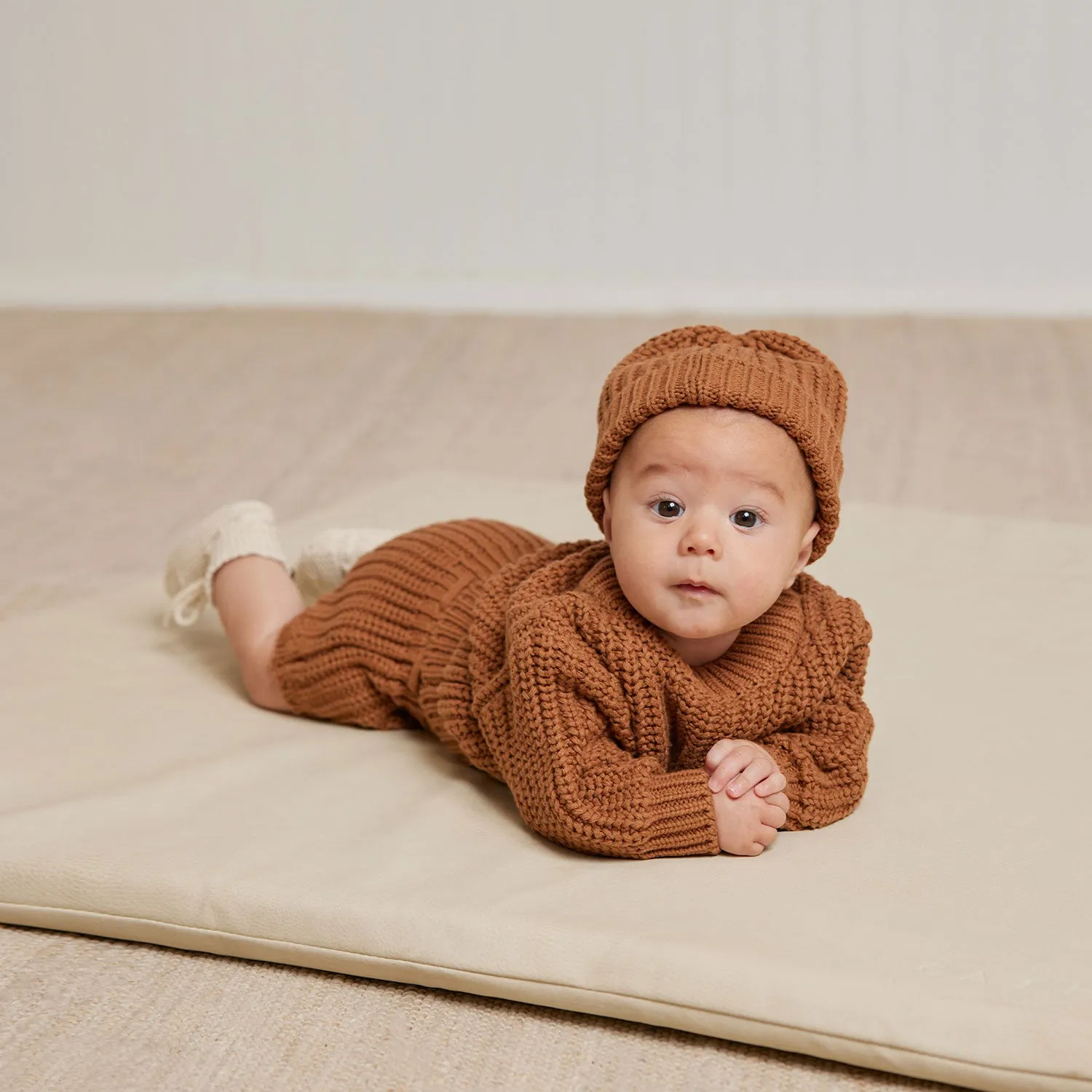 Knit Tie Bloomer - Cinnamon - FINAL SALE