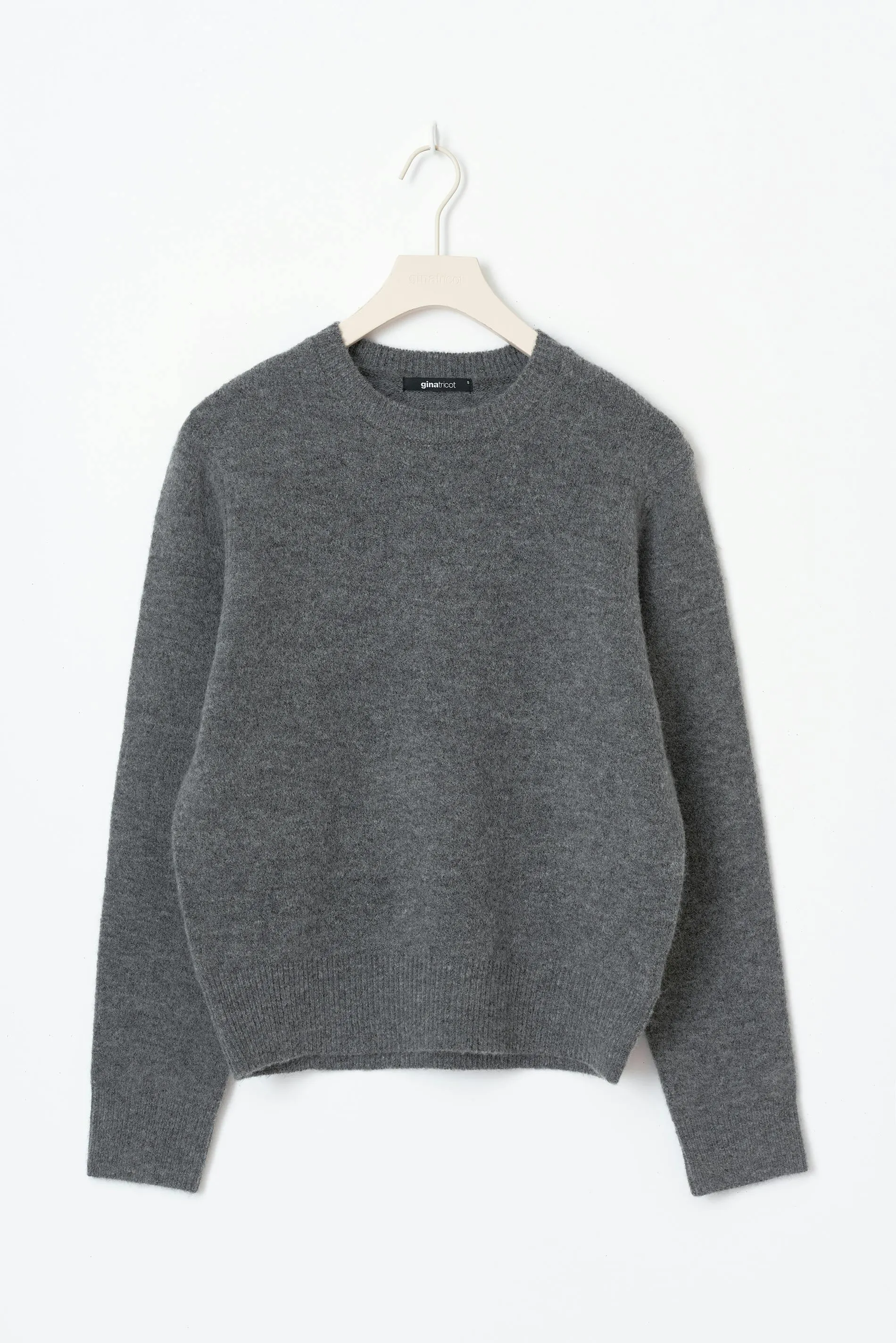 Knitted crew neck sweater