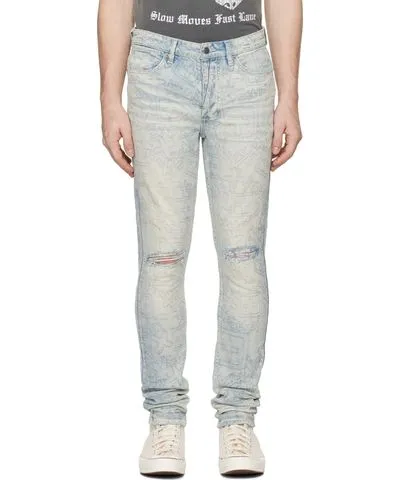 Ksubi Blue Van Winkle Stencil Legacy Jeans