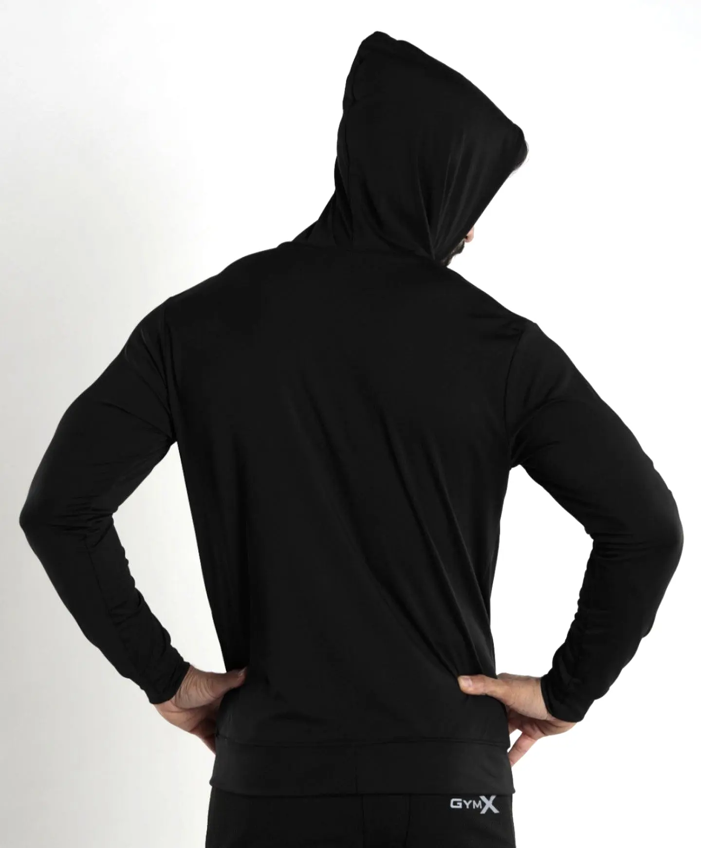 Lancer Muscle Fit Hoodie- Jet Black - Sale