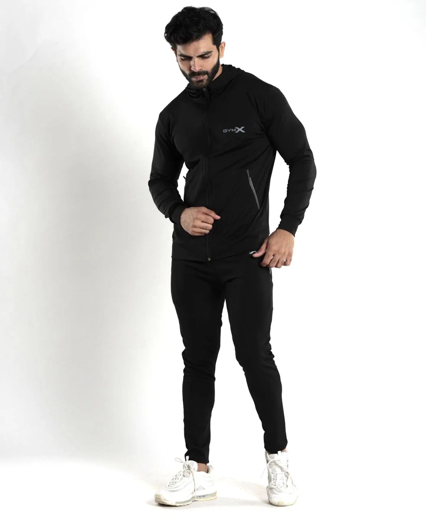 Lancer Muscle Fit Hoodie- Jet Black - Sale