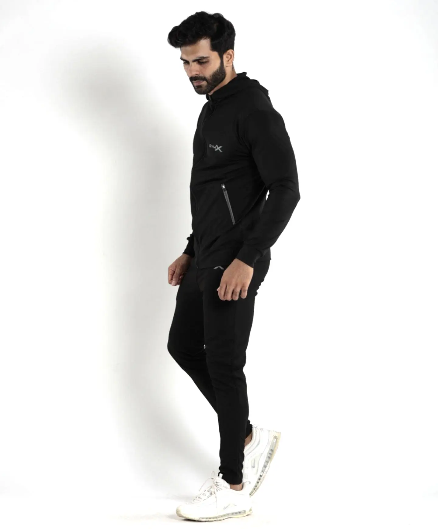 Lancer Muscle Fit Hoodie- Jet Black - Sale