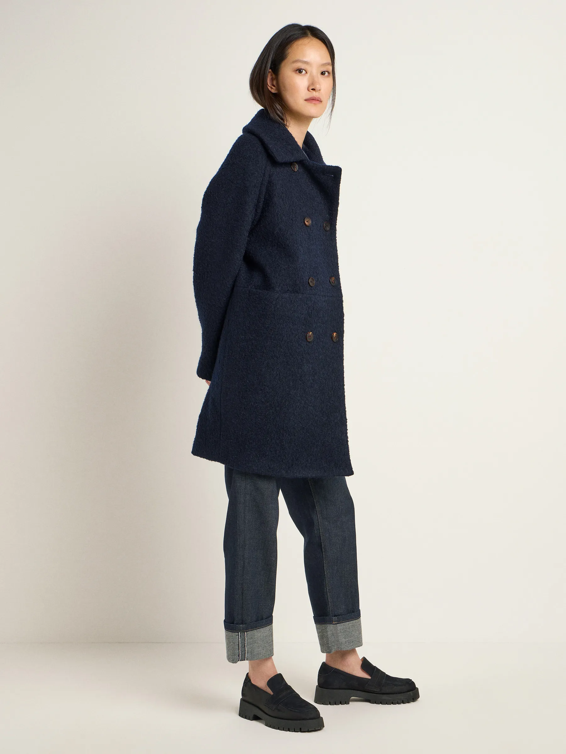 LANIUS Boucle coat (GOTS)