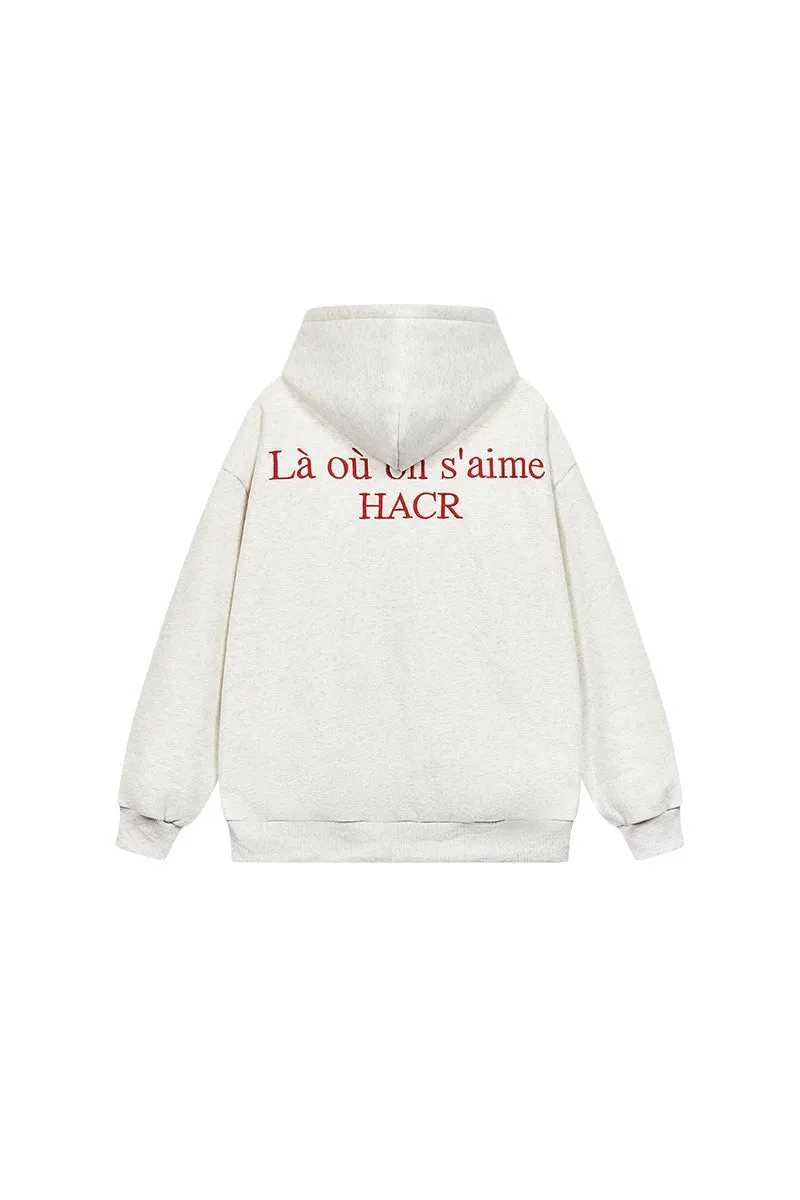 Logo Embroidered Street Hoodie