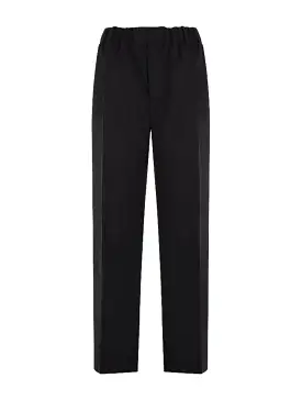 Loose Fit Trousers In Lightweight Wool