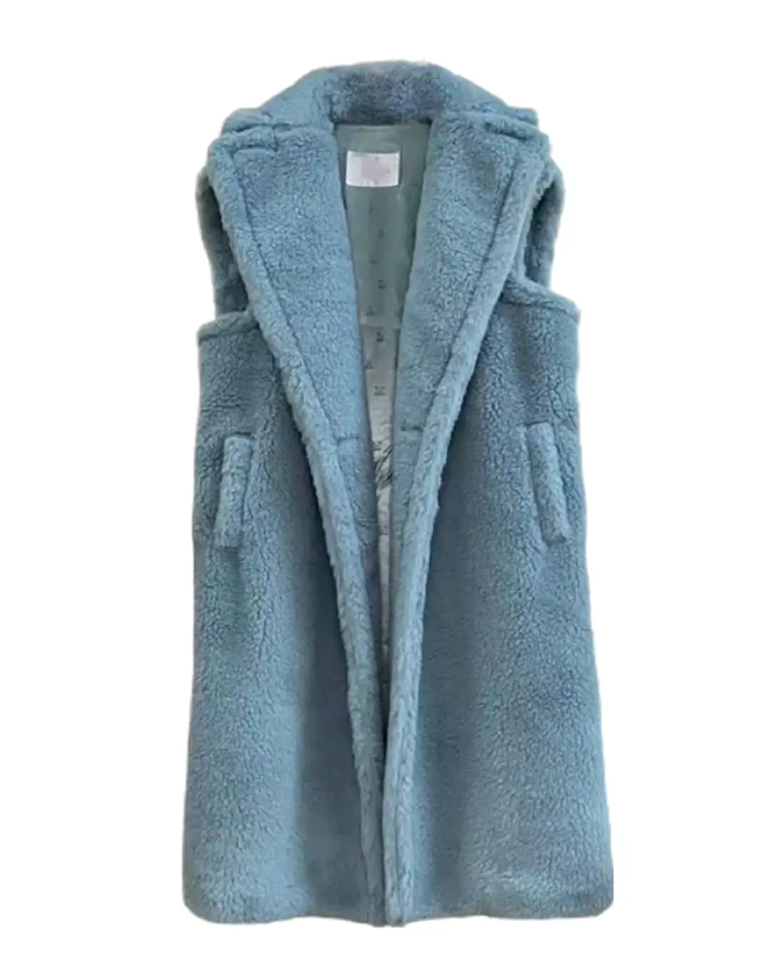 Loose Fit Wool Teddy Vest