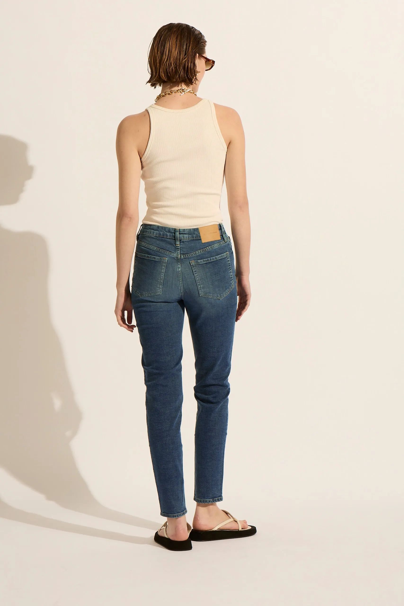 Lucy High Rise Relaxed Skinny Jean - New Blue