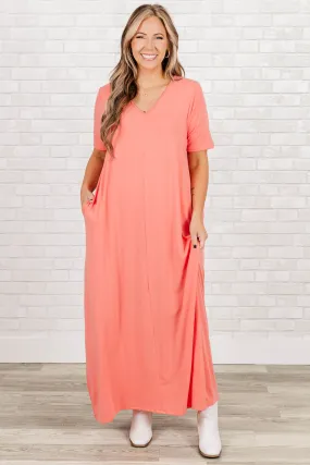 Makin' Waves Maxi Dress, Ash Rose