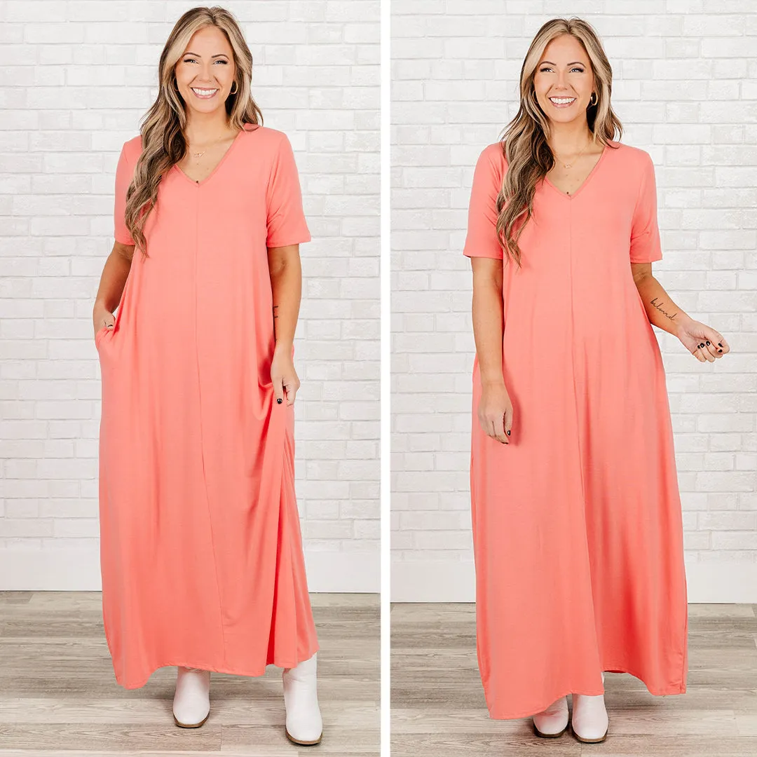 Makin' Waves Maxi Dress, Ash Rose