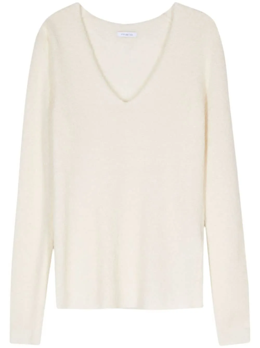 Malo V-neck sweater - White