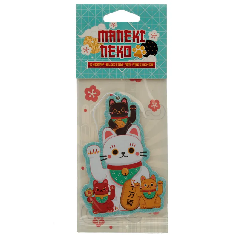 Maneki Neko Lucky Cat Cherry Blossom Scented Air Freshener AIRF100