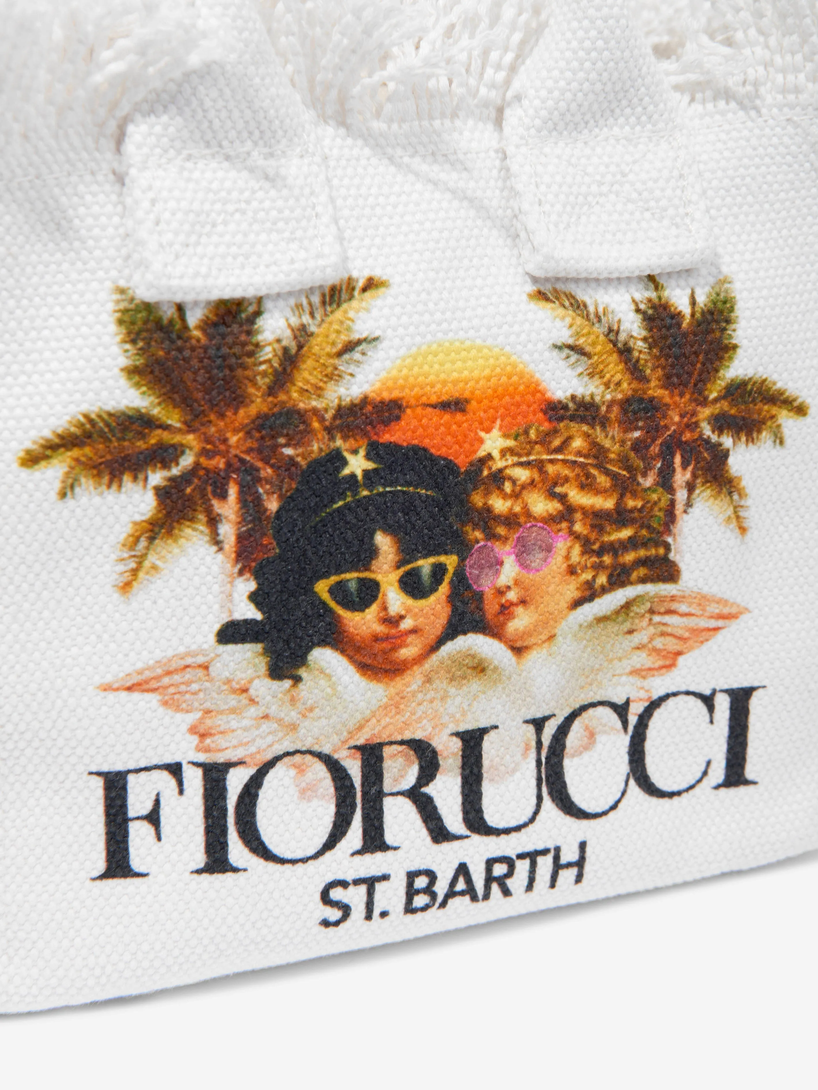 MC2 Saint Barth Girls Fiorucci Angels Tote Bag in White