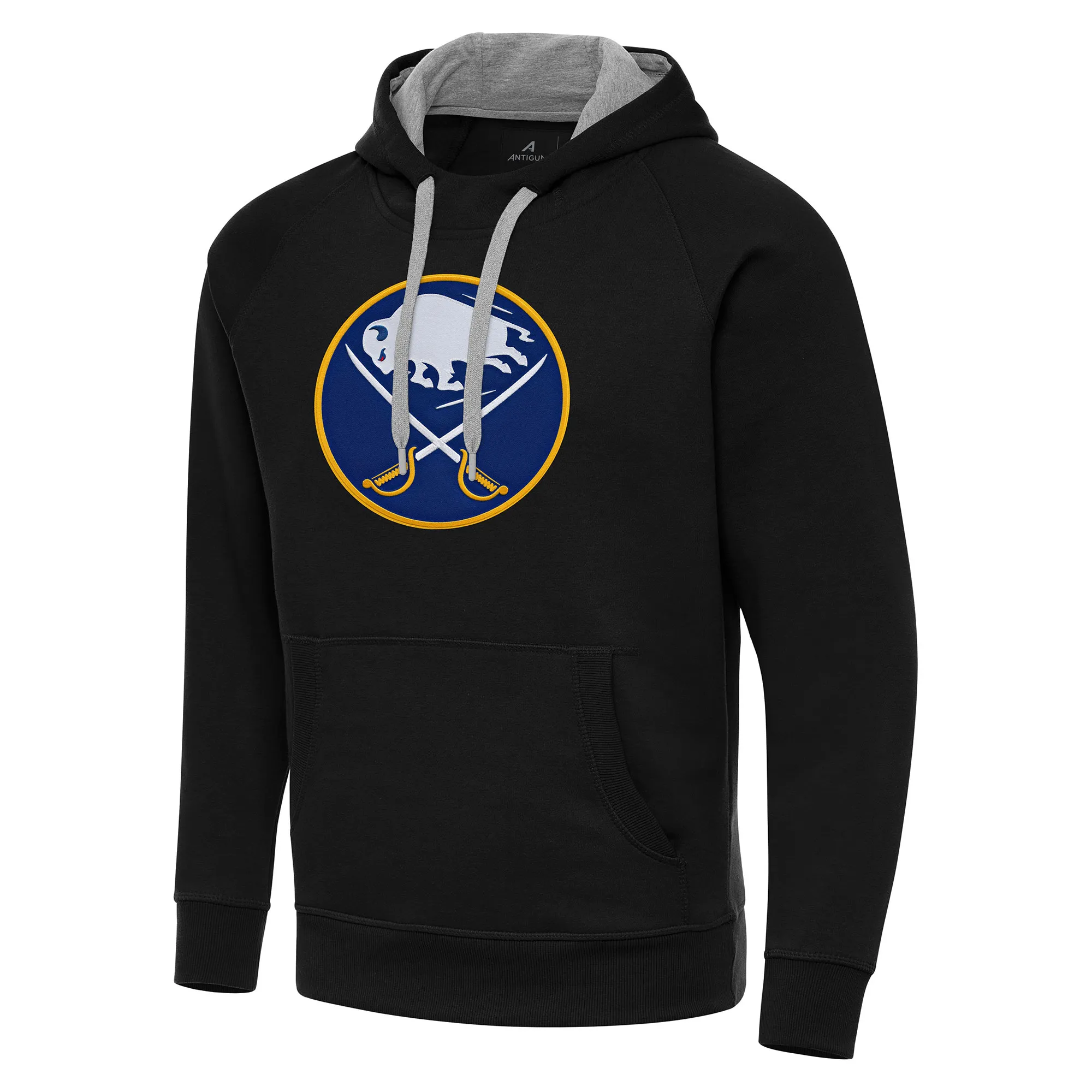 Men's Buffalo Sabres Antigua Black Big & Tall Victory Pullover Hoodie