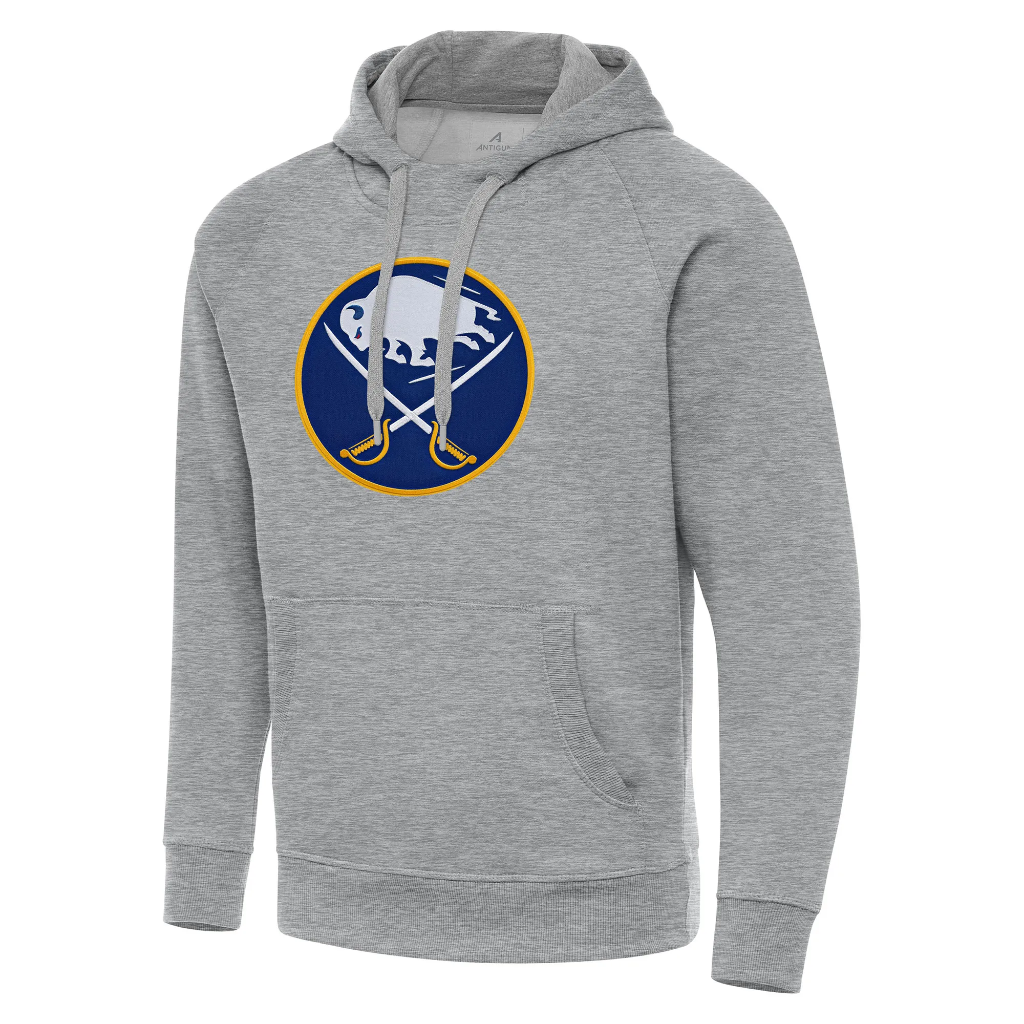 Men's Buffalo Sabres Antigua Heather Gray Big & Tall Victory Pullover Hoodie