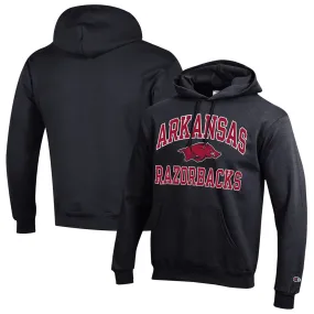 Men's Champion Black Arkansas Razorbacks High Motor Pullover Hoodie