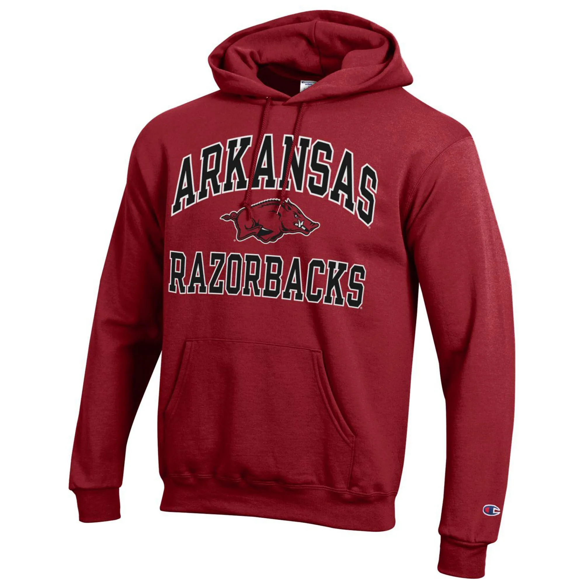 Men's Champion Cardinal Arkansas Razorbacks High Motor Pullover Hoodie