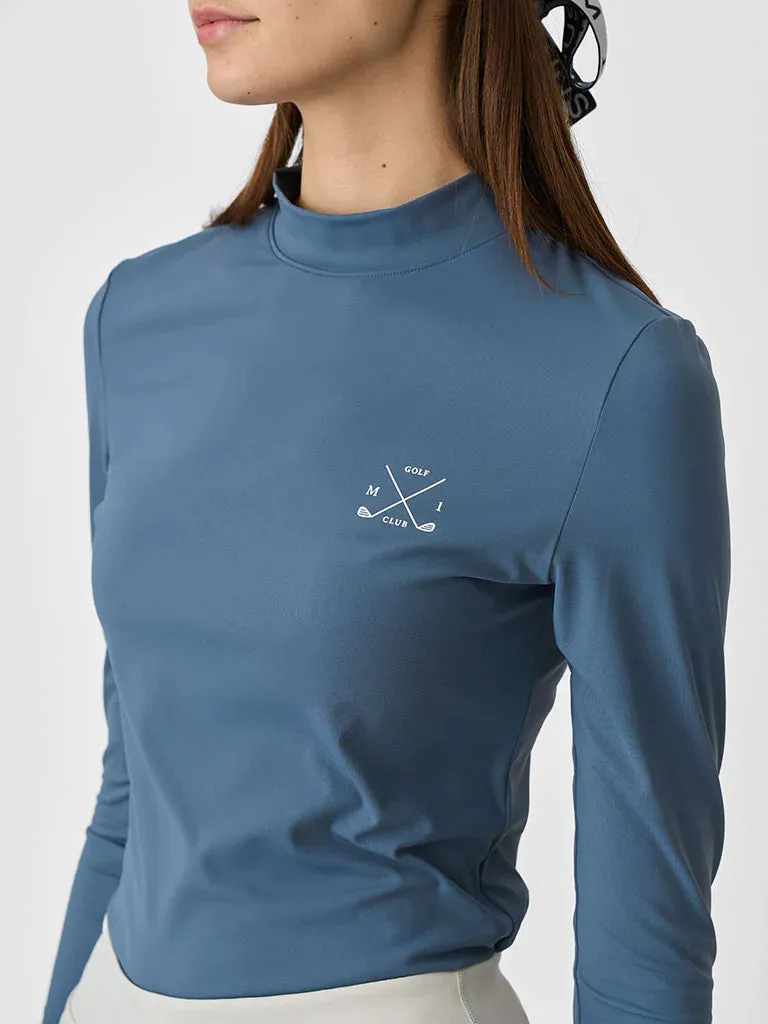 MINUS1 GOLF LONG SLEEVE TURTLE NECK SPORTS SHIRT