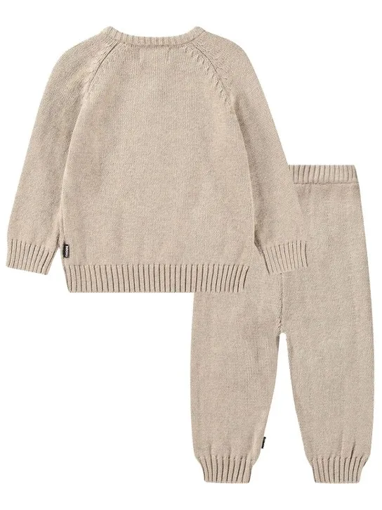 Molo   Cotton & wool knit sweater & pants 