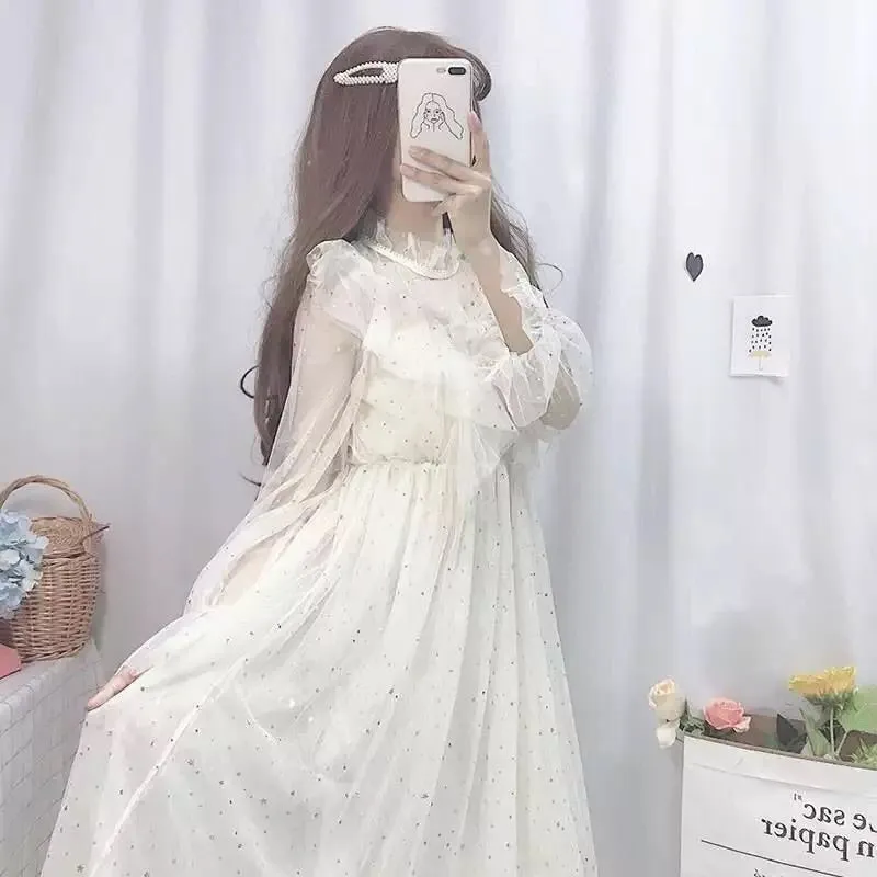 Morning Star Embellished Kawaii Princess Tulle Fairy Dress