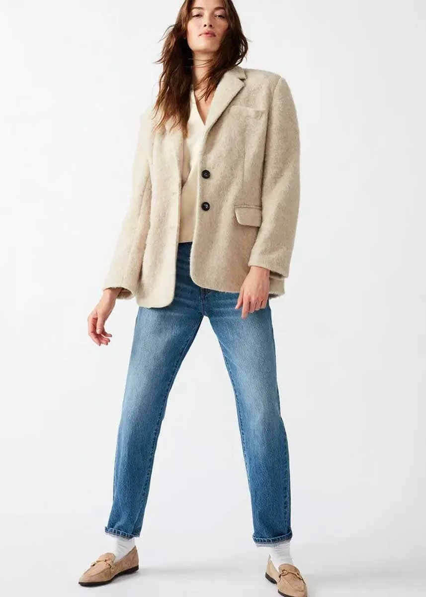 Nana Blazer Coat - Oatmeal