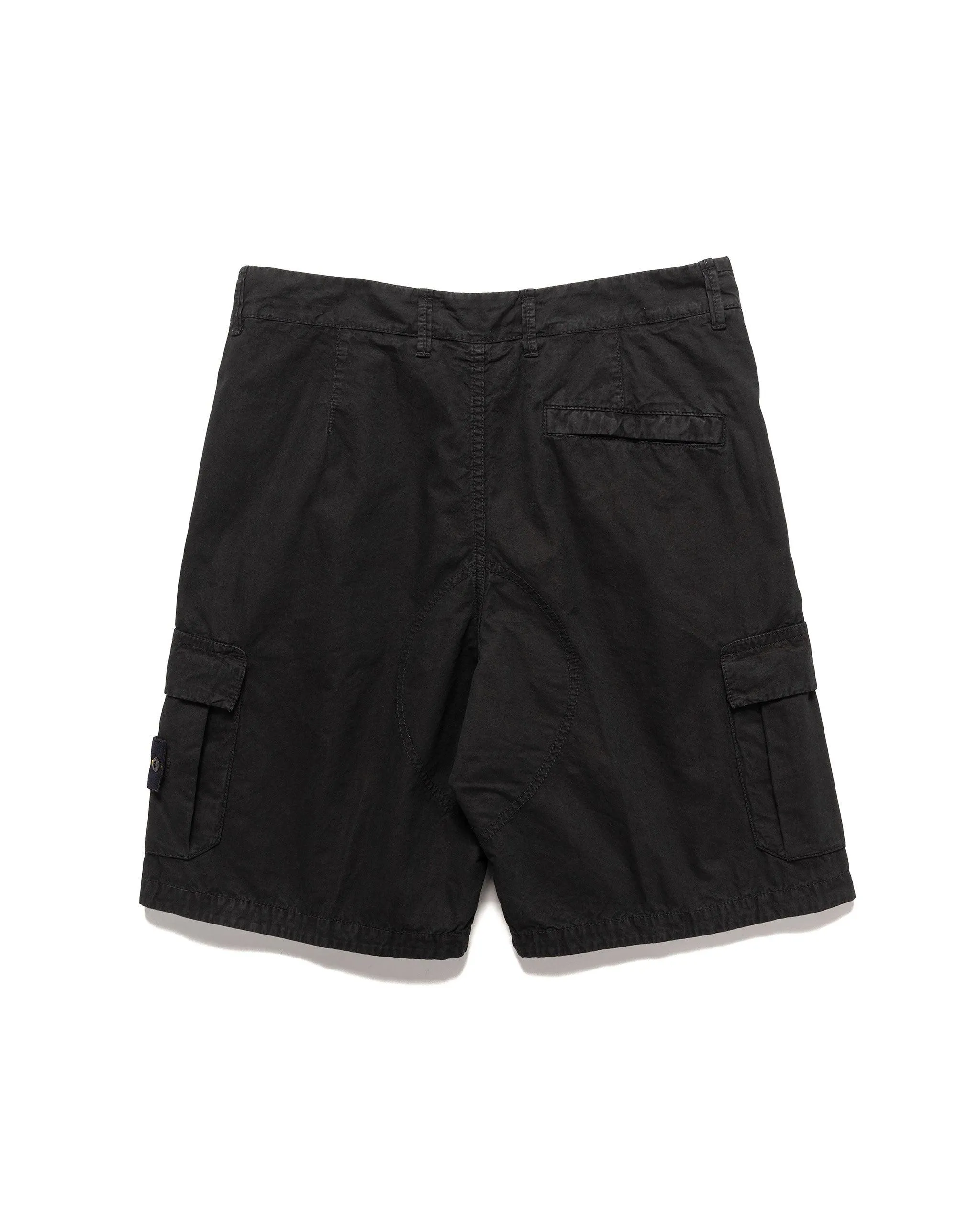 Old' Treatment Loose Fit Bermuda Shorts Black