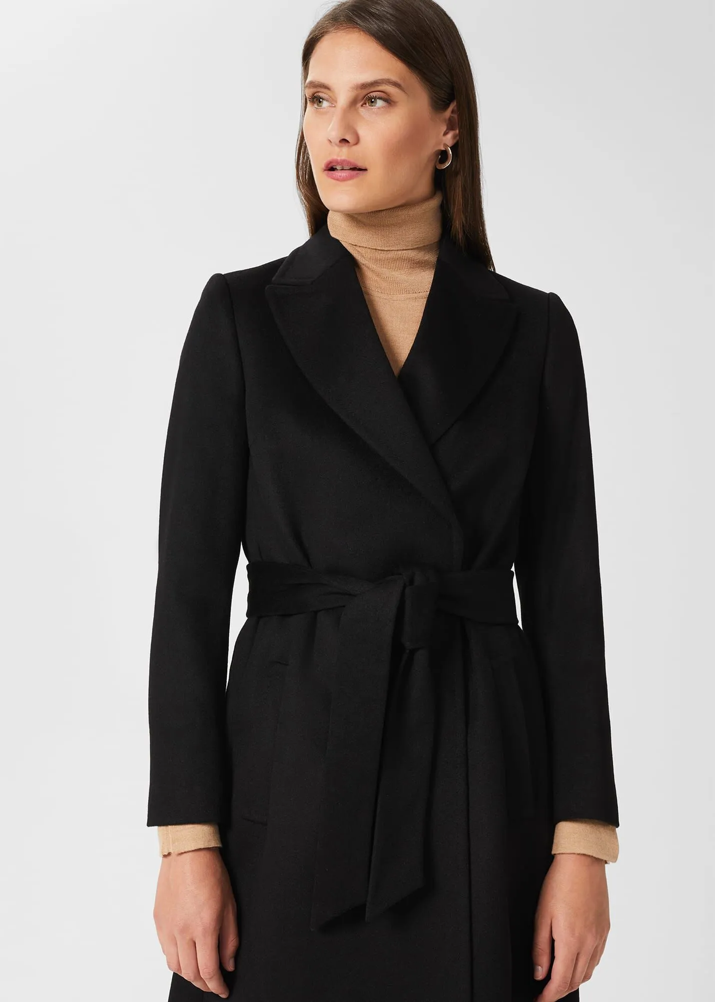 Olivia Wool Wrap Coat 