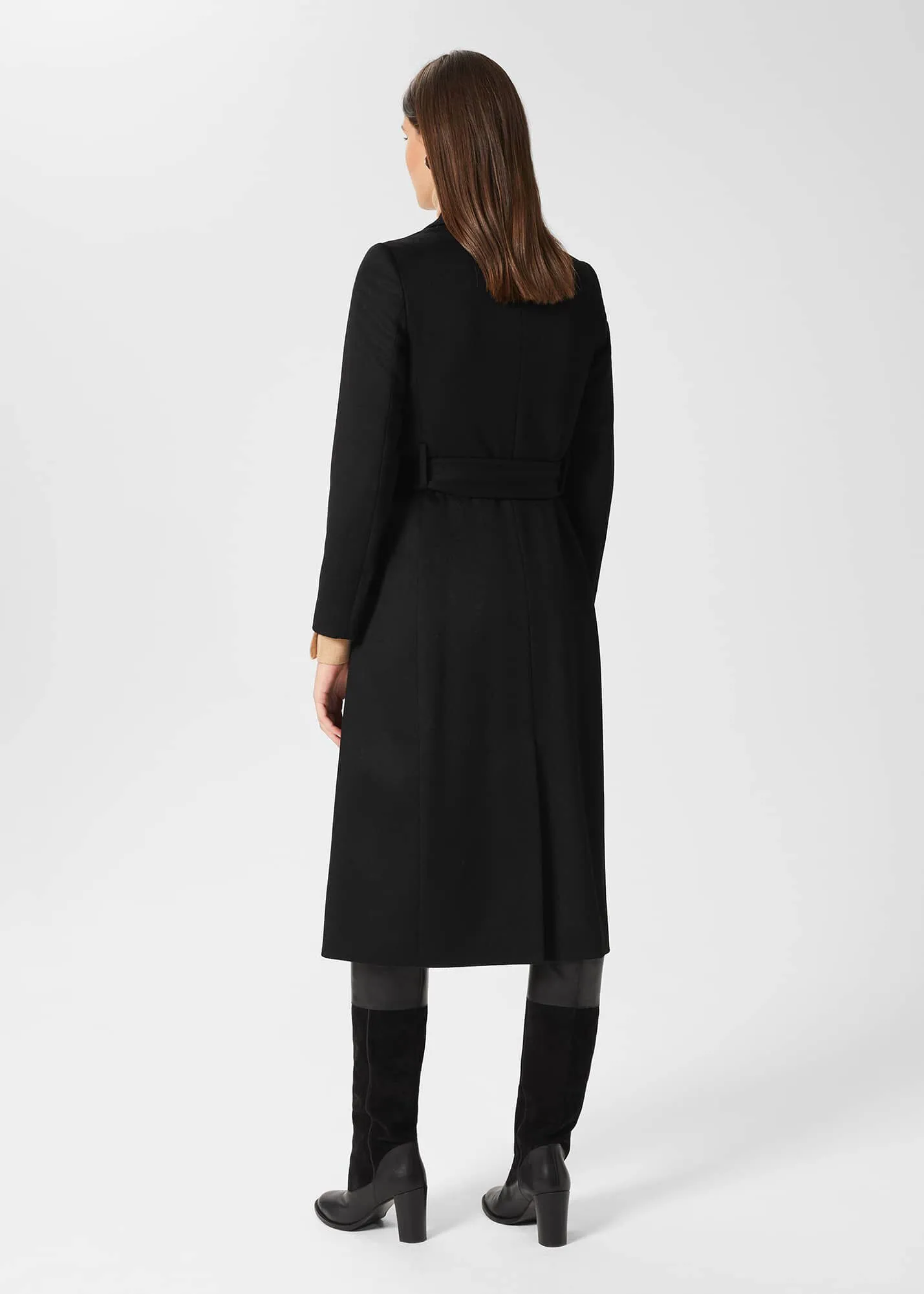 Olivia Wool Wrap Coat 