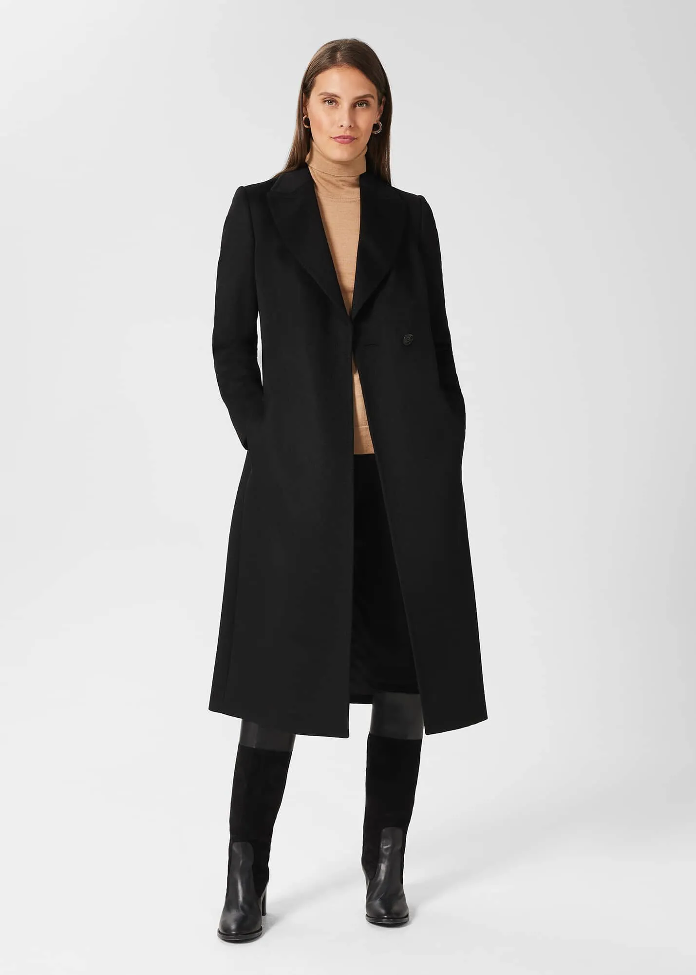 Olivia Wool Wrap Coat 