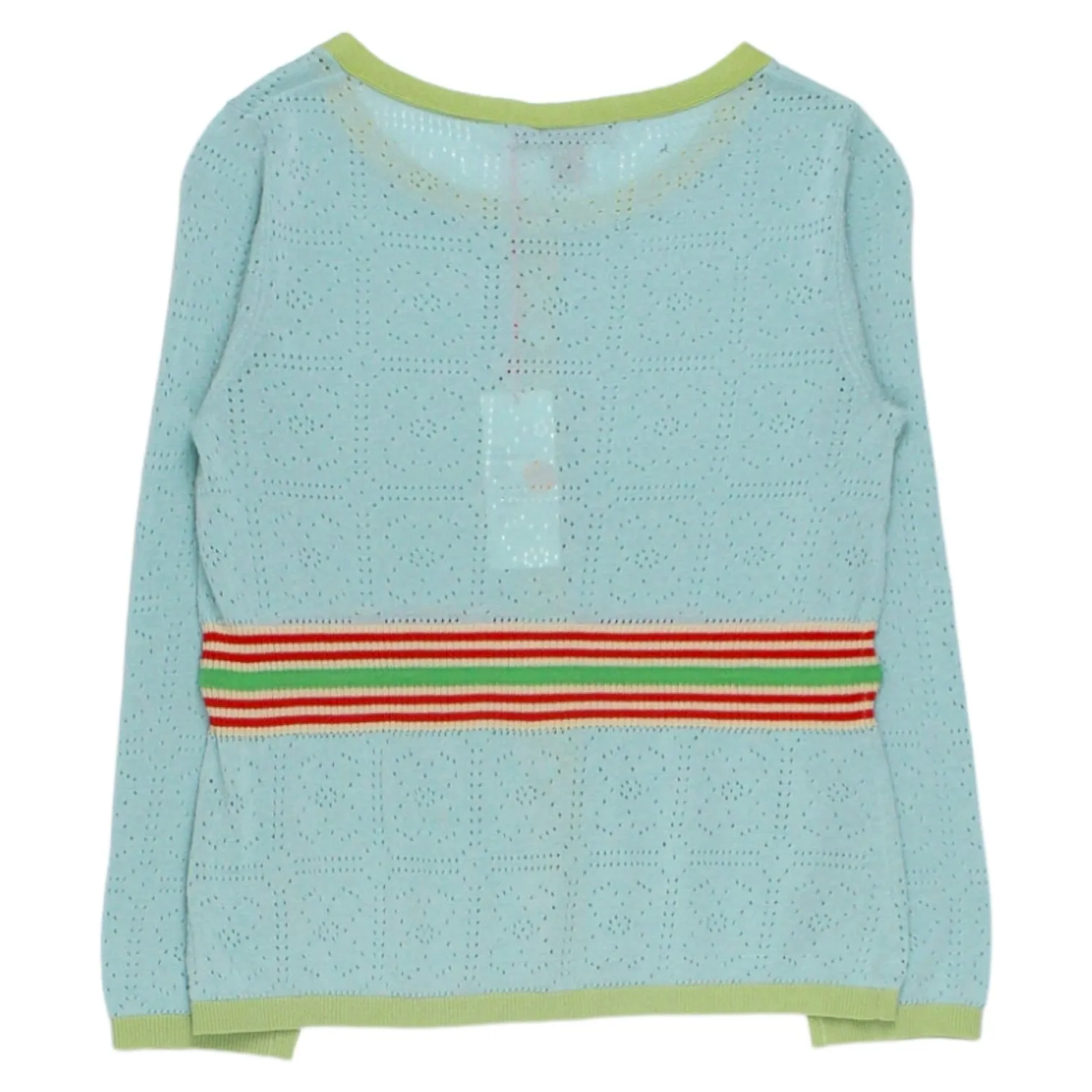 Orla Kiely Blue Lace Pointelle Cardigan