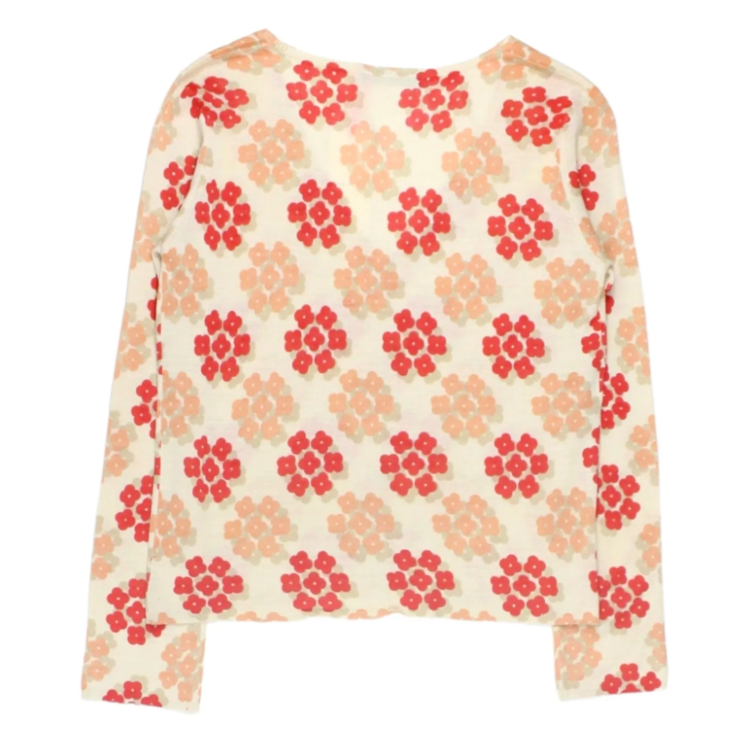 Orla Kiely Cream/Red Floral Cardigan