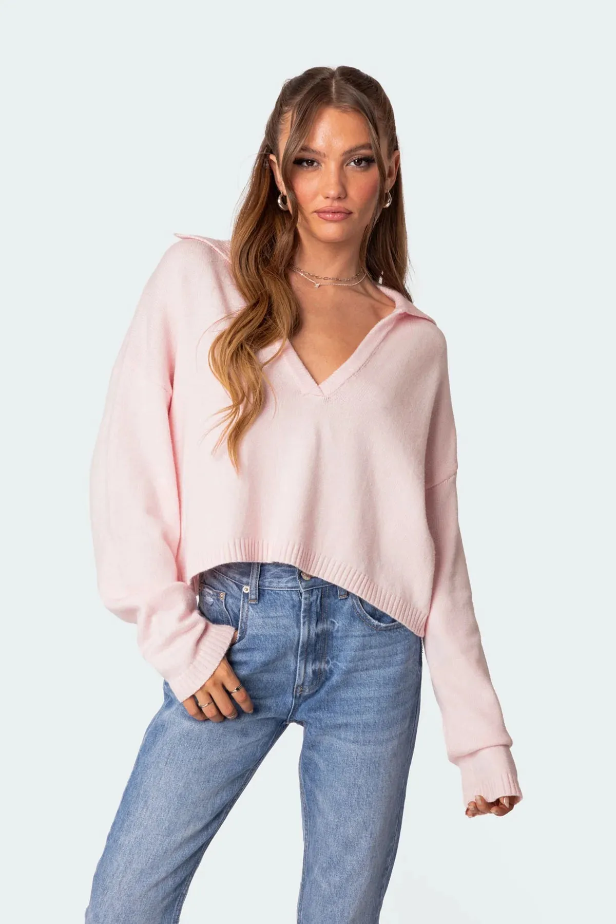 Oversized Cropped Sweater