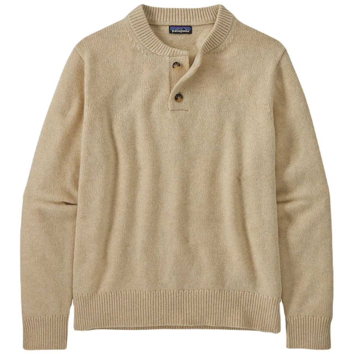 Patagonia Men's Natural Recycled Wool-Blend Buttoned Sweater