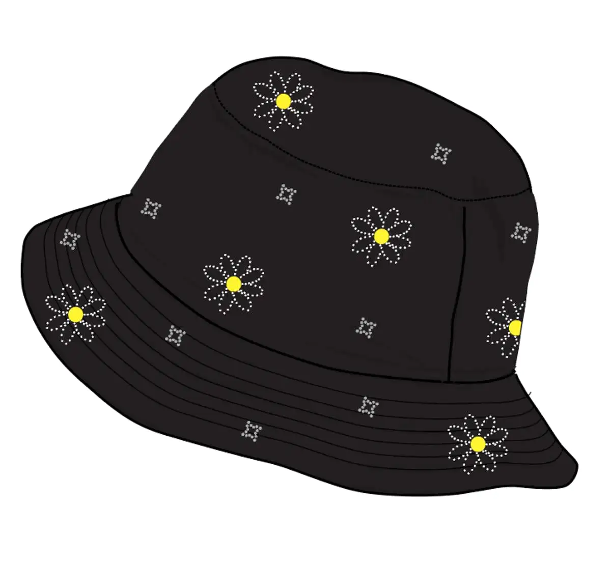 PHEELINGS SHINING SOUL BUCKET HAT (JET BLACK)