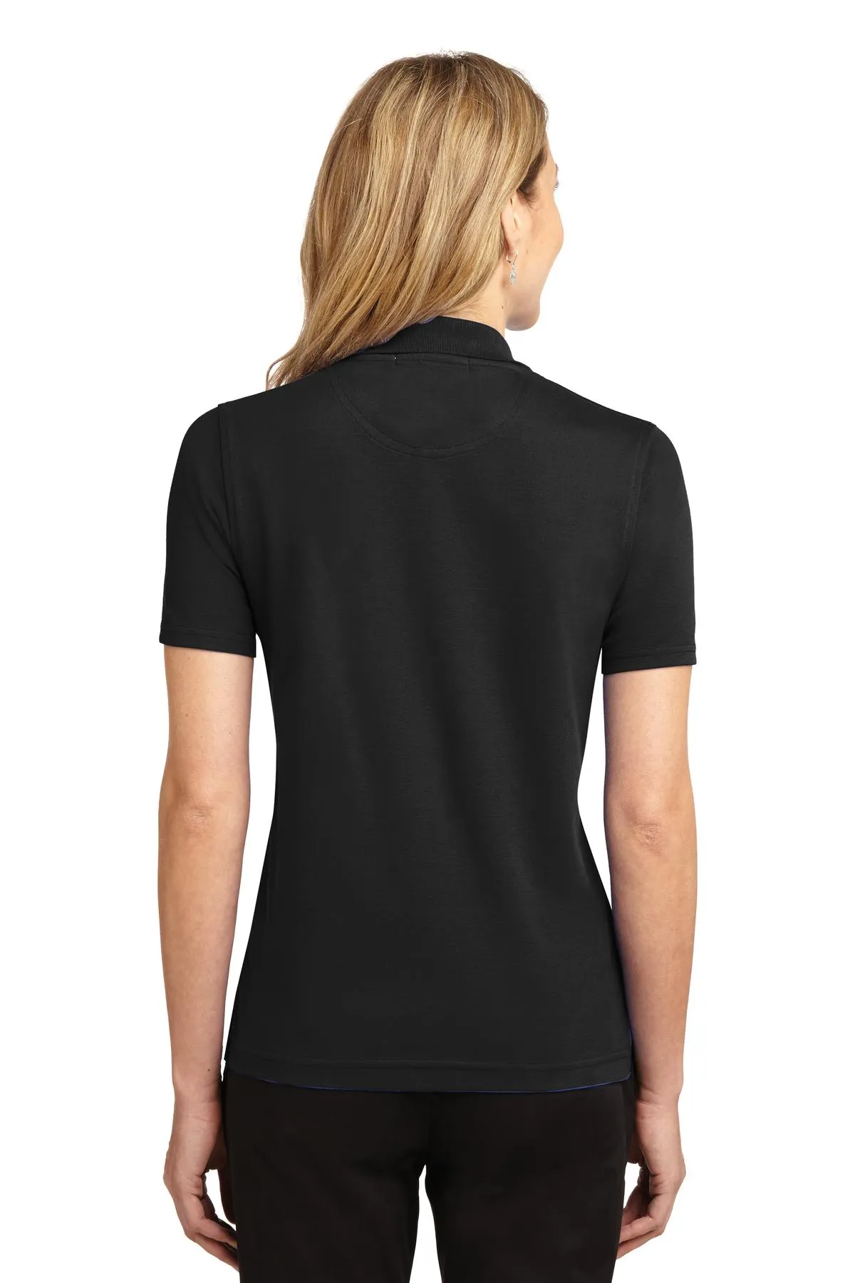 Port Authority Ladies Rapid Dry Polo L455 Jet Black